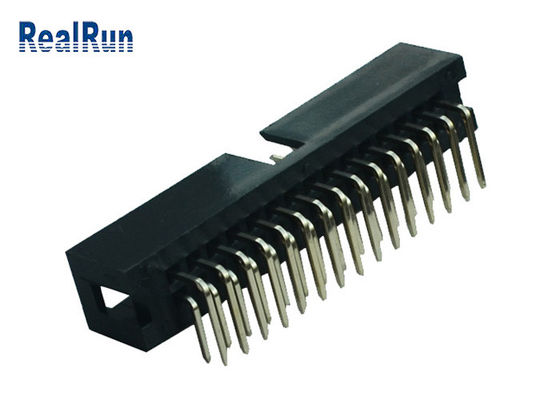 2*15P LCP PA9T Cable to Board Connector ISO9001 Brass Pcb Header Socket
