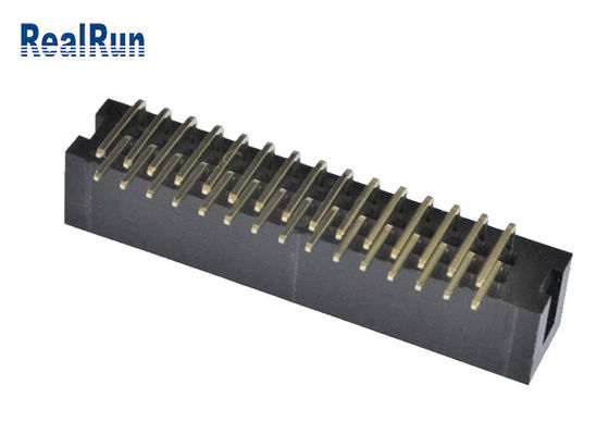 2*15P LCP PA9T Cable to Board Connector ISO9001 Brass Pcb Header Socket