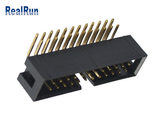 برنج PA6T Box Header Connector UL94V-0 PBT R/A 24 پین DC3A LCP