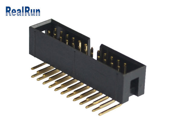 برنج PA6T Box Header Connector UL94V-0 PBT R/A 24 پین DC3A LCP