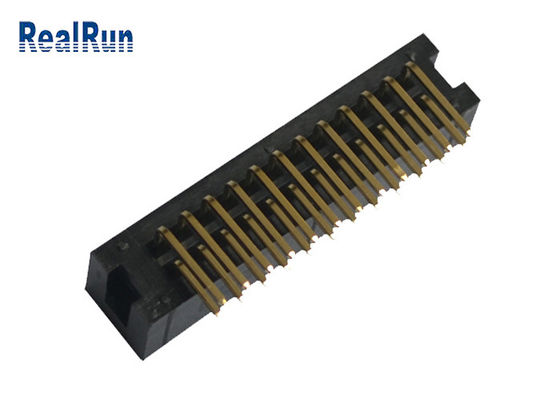 برنج PA6T Box Header Connector UL94V-0 PBT R/A 24 پین DC3A LCP