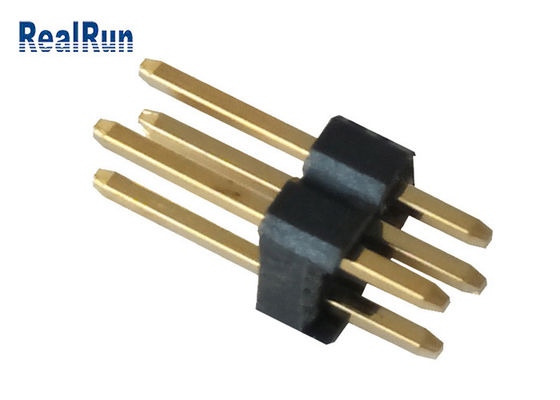 LCM Brass PBT LCP Male Header Connector Dual Row UL94V-0 Flash Flash