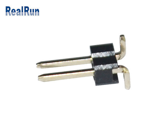 Au Over Ni SMT Pin Header مقاومت در برابر اکسیداسیون 2 پین تک ردیف PA6T