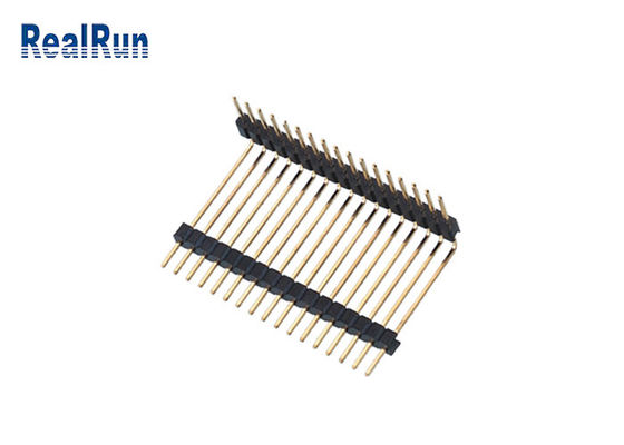 LCP PA6T PCB سربرگ پلاستیکی هدر راست زاویه تک ردیف SGS