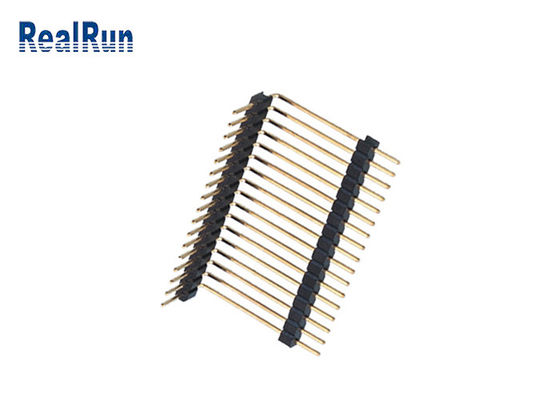 LCP PA6T PCB سربرگ پلاستیکی هدر راست زاویه تک ردیف SGS