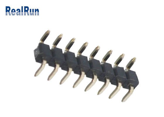 LCP PBT راست زاویه هدر اتصال UL94V-0 2.54mm مقاومت در برابر اکسیداسیون