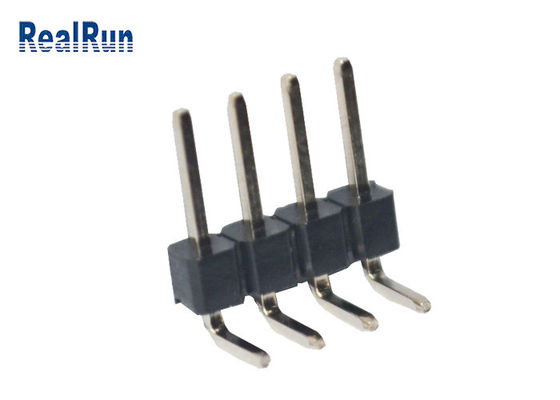 سربرگ Machine Breakaway PCB Male Connector PA6T PBT LCP Header Pin Angle Right