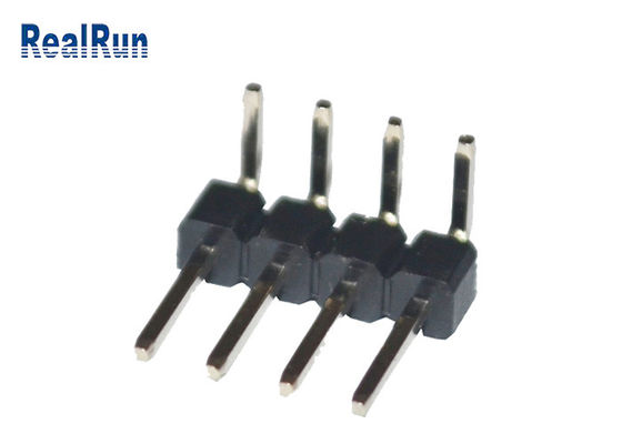 سربرگ Machine Breakaway PCB Male Connector PA6T PBT LCP Header Pin Angle Right