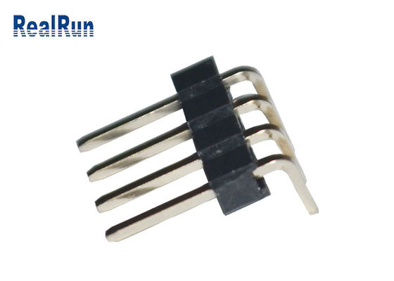 سربرگ Machine Breakaway PCB Male Connector PA6T PBT LCP Header Pin Angle Right