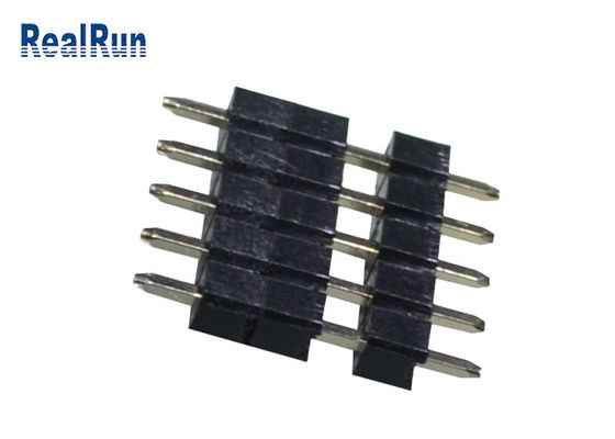 5P برنجی پلاستیکی THT Pcb Solder Connector Straight Dip Pin Header PBT LCP