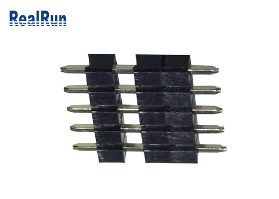 5P برنجی پلاستیکی THT Pcb Solder Connector Straight Dip Pin Header PBT LCP