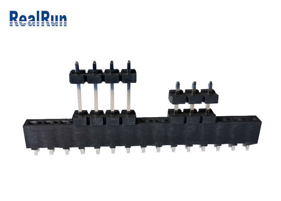 کانکتور PBT LCP Pcb Header Single Rou Au Tin 3.96mm Pitch DC500V