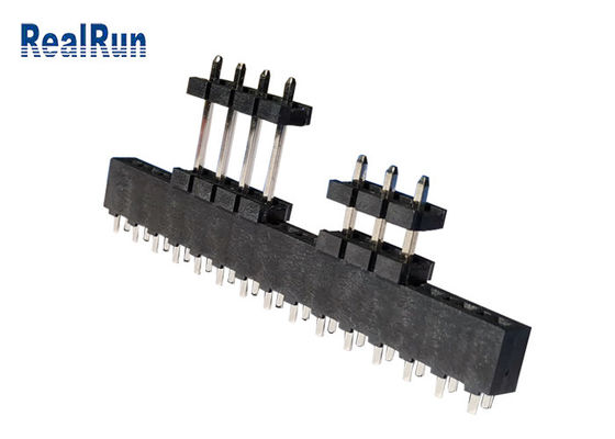 کانکتور PBT LCP Pcb Header Single Rou Au Tin 3.96mm Pitch DC500V