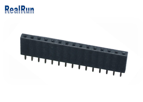 PA6T Dip PCB Female Header Connector 15P 2.54mm Pitch Straight for VCD