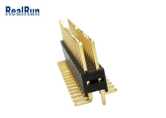 کانکتور هدر پین PA6T GF LCP PBT Dual Row H5.0 SMT عمودی برای LCM LED