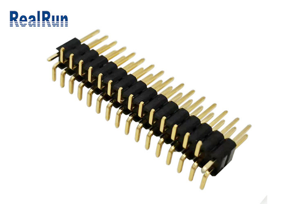 کانکتور هدر پین PA6T GF LCP PBT Dual Row H5.0 SMT عمودی برای LCM LED