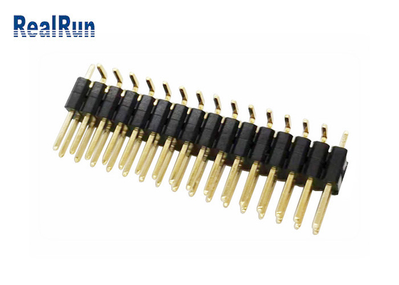 کانکتور هدر پین PA6T GF LCP PBT Dual Row H5.0 SMT عمودی برای LCM LED