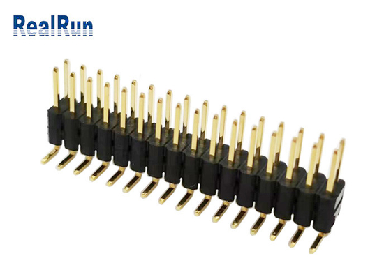 کانکتور هدر پین PA6T GF LCP PBT Dual Row H5.0 SMT عمودی برای LCM LED