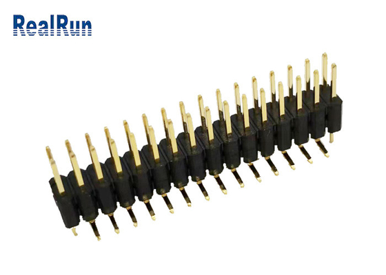 کانکتور هدر پین PA6T GF LCP PBT Dual Row H5.0 SMT عمودی برای LCM LED