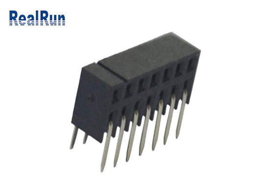 PA6T کانکتور هدر زن LCP برنجی تک ردیف زاویه راست 1×7P
