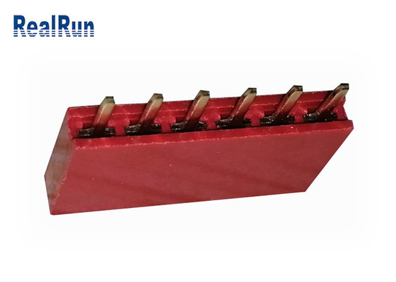 اتصال سربرگ زن PA6T PBT DC500V 1×6P Dip LCP Brass