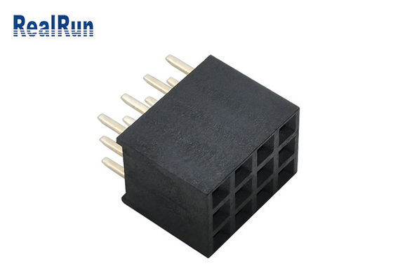 کانکتور هدر زن برنجی PA6T PBT UL94V-0 پایانه Y سه ردیفه DC1.5A