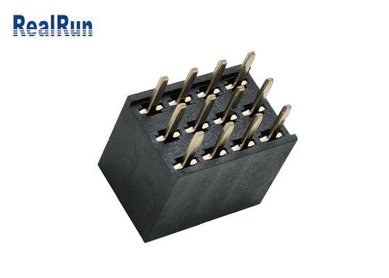 کانکتور هدر زن برنجی PA6T PBT UL94V-0 پایانه Y سه ردیفه DC1.5A