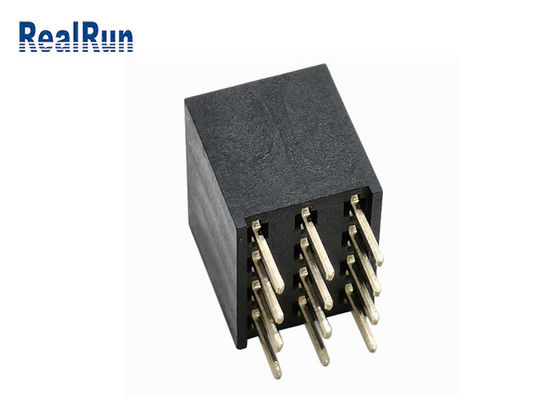 کانکتور هدر زن برنجی PA6T PBT UL94V-0 پایانه Y سه ردیفه DC1.5A