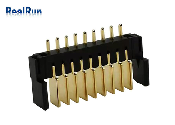 نگهدارنده باتری نر 9P نایلون فسفر برنز طلایی با روکش 500VAC