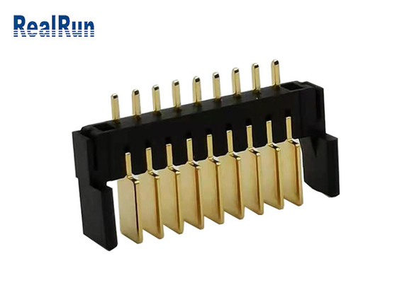نگهدارنده باتری نر 9P نایلون فسفر برنز طلایی با روکش 500VAC