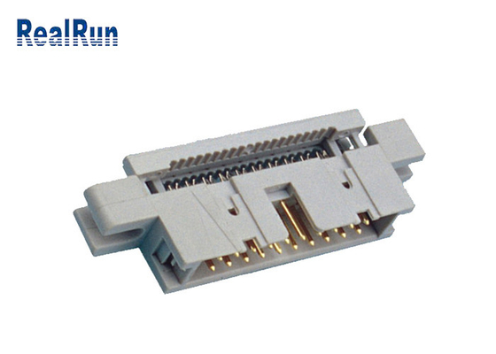 کانکتور هدر اجکتور 2×8P LCP PBT 2.54 Idc با سیم چین دار پوشیده شده