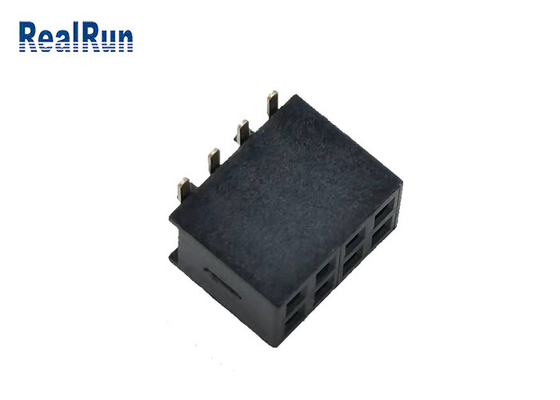 کانکتور SMT هدر زن 500VAC PA6T 2*4p طلایی 1u&quot; UL94v-0 H4.3mm LCP