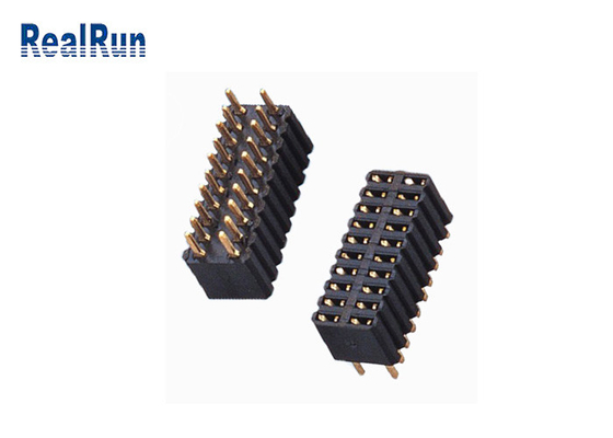 PBT Brass Pcb Female Header PA9T LCP 180 درجه کانکتور PCB مستقیم
