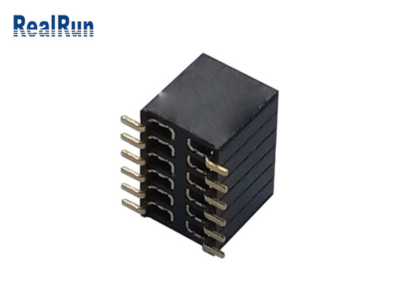 PA6T کانکتور هدر زن 1.27mm پیچ SMD نوع تماس فسفر مس