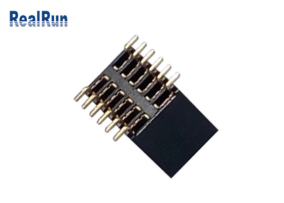 PA6T کانکتور هدر زن 1.27mm پیچ SMD نوع تماس فسفر مس