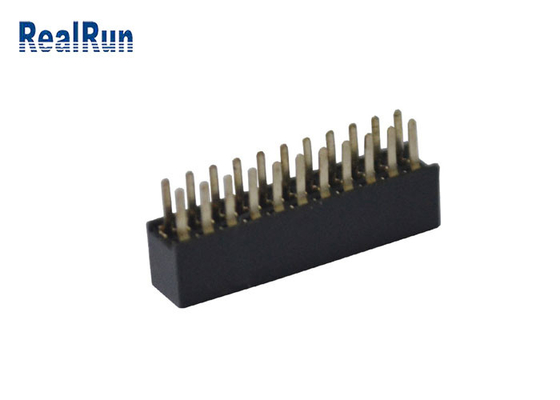 PA6T PBT 180 درجه کانکتور بورد به برد زن کانکتور هدر دو ردیفه 2X11P
