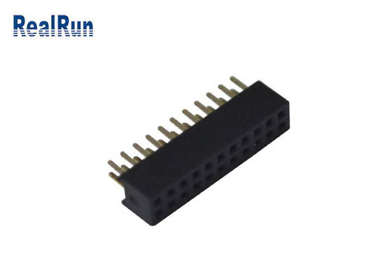 PA6T PBT 180 درجه کانکتور بورد به برد زن کانکتور هدر دو ردیفه 2X11P