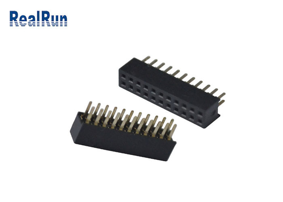 PA6T PBT 180 درجه کانکتور بورد به برد زن کانکتور هدر دو ردیفه 2X11P