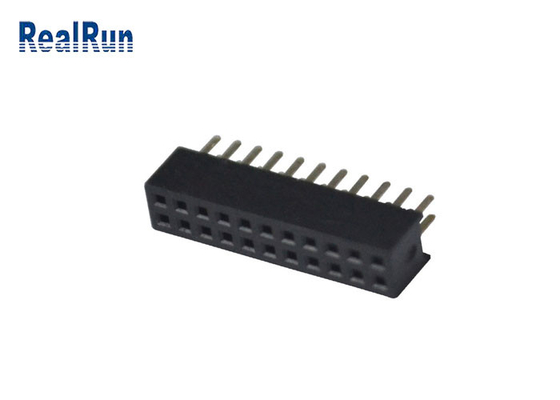 PA6T PBT 180 درجه کانکتور بورد به برد زن کانکتور هدر دو ردیفه 2X11P