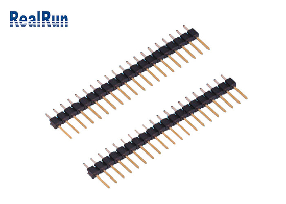 کانکتور هدر پین PA6T PBT 20P سرصفحه پیچی 2.54 میلی متری تک ردیف مستقیم