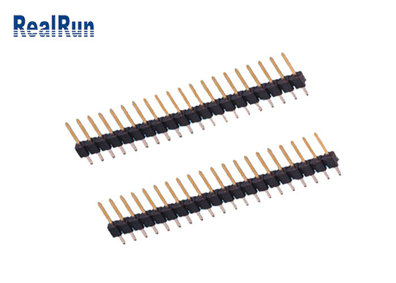 کانکتور هدر پین PA6T PBT 20P سرصفحه پیچی 2.54 میلی متری تک ردیف مستقیم