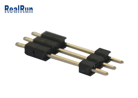 PA6T برنجی PCB هدر 3 پین 3A کانکتور هدر تک ردیفی مستقیم 180 درجه