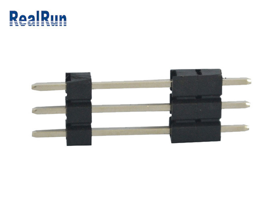 PA6T برنجی PCB هدر 3 پین 3A کانکتور هدر تک ردیفی مستقیم 180 درجه