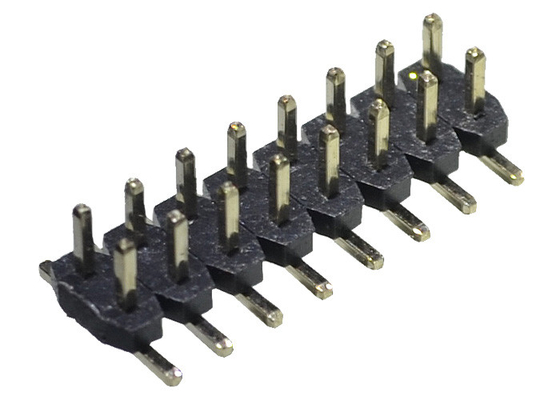 SMT SMD نوع 2.0 میلی متر Pitch Header 2*8P PA6T PA9T PBT قلع مشکی روکش شده برای PCB