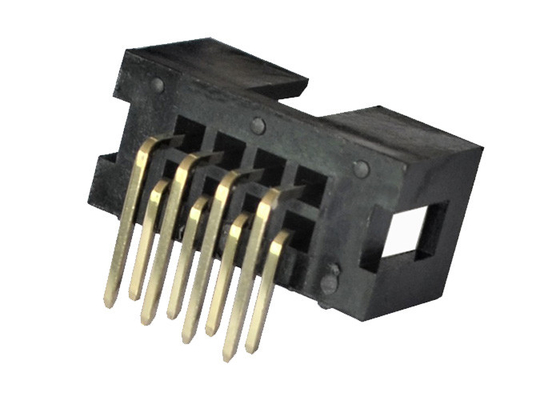 2x4P Box Header Connector PA6T UL94V-0 کانکتور پین خمش 90 درجه