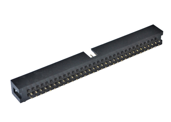 کانکتور سربرگ PA6T Black Straight Box H9.0 Gold Flash PCB 2X32P Male Header