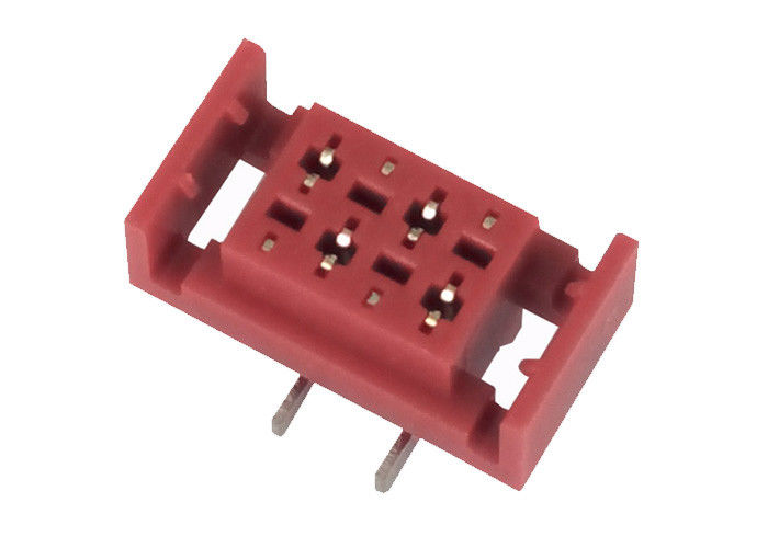 ولتاژ تحمل 1.27 میلی متر Idc اتصال دهنده قرمز زن هدر 4 پین 500AC