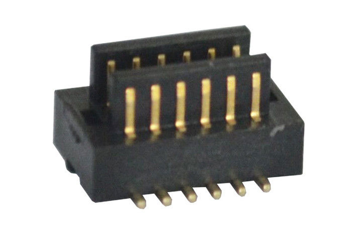 اتصال سطحی H2.0 میلی‌متری مشکی 2*6 پین برد به برد اتصال 0.8 میلی‌متری نر نوع SMT