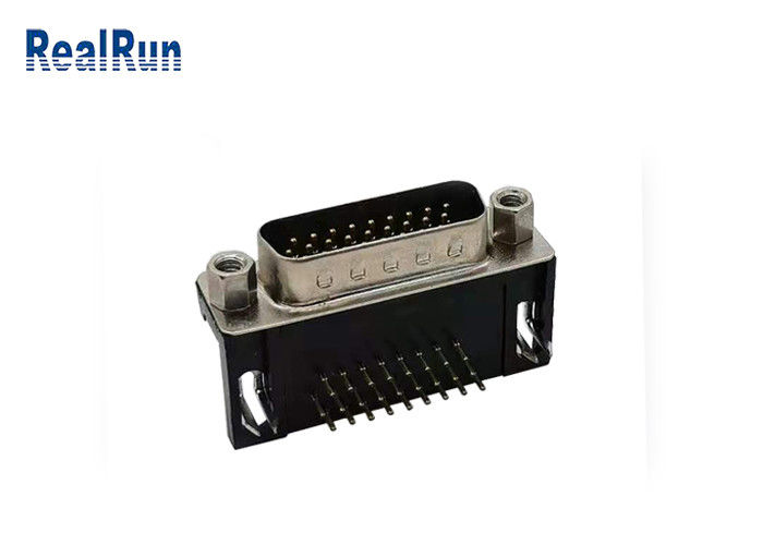 Tin Plating HDR 26 پین D نوع اتصال R / A 3 ردیف VGA اتصال PCB