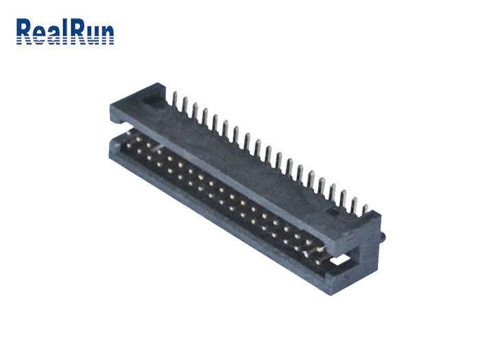 PA6T 1.27mm Pitch SMT Box Header Double Row Angle Right 2 * 19 Pin UL94V-0